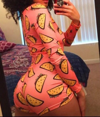Taco Tuezdae Onesie (Coral)