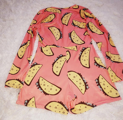 Taco Tuezdae Onesie (Coral)